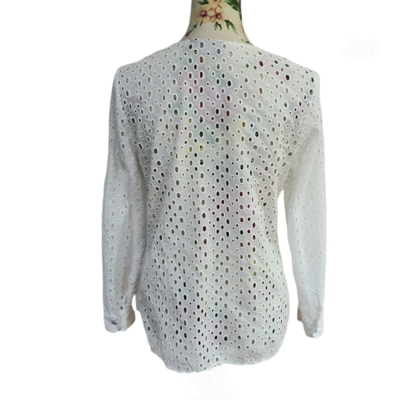 Sussan White Broderie Anglaise Shirt - Picture 3 of 7